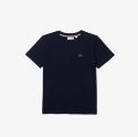 Παιδικό T-shirt από Βαμβακερό Jersey με Λαιμόκοψη