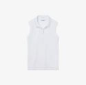 Γυναικεία Αμάνικη Cotton Piqué Polo Μπλούζα Slim Fit
