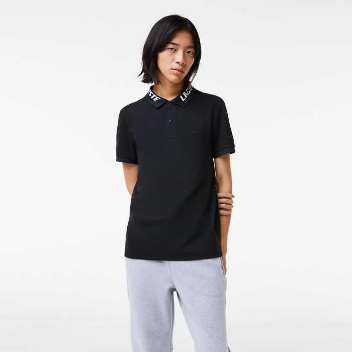 Εικόνα της Ανδρική Branded Stretch Pique Polo Μπλούζα Slim Fit