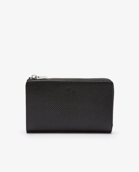 Εικόνα της Unisex Chantaco Ματ Piqué Δερμάτινο Πορτοφόλι με Φερμουάρ