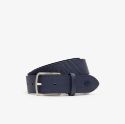 Ανδρική Engraved Buckle Texturised Δερμάτινη Ζώνη
