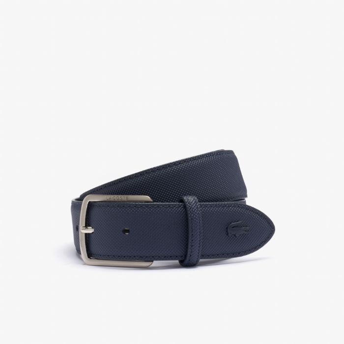 Εικόνα της Ανδρική Engraved Buckle Piqué Canvas Ζώνη