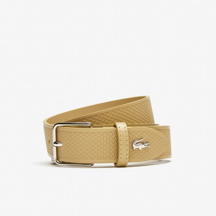 Εικόνα της Ανδρική Δερμάτινη Ζώνη Metal Crocodile Stitched