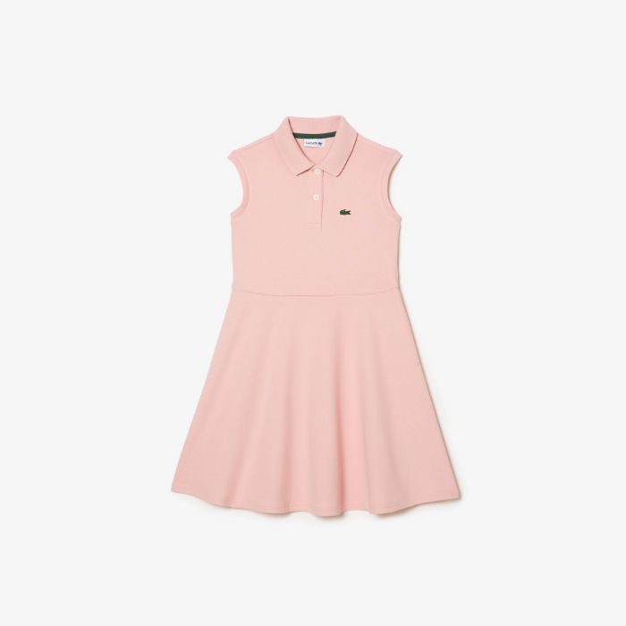 Εικόνα της Παιδικό Fit and Flare Ελαστικό Piqué Polo Φόρεμα
