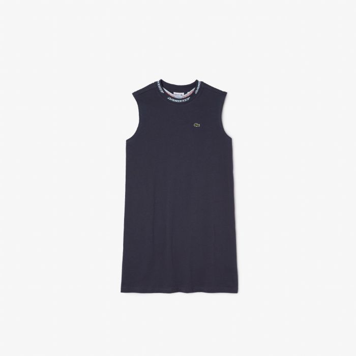 Εικόνα της Παιδικό Round Neck T-shirt Φόρεμα από Βαμβακερό Jersey