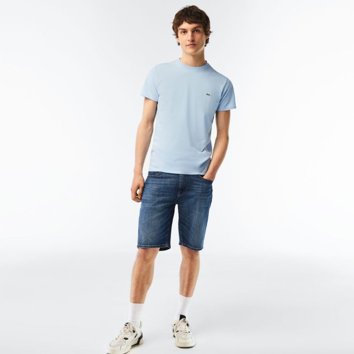 Εικόνα της Ανδρική Stretch Cotton Denim Βερμούδα Slim Fit 