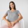 Εικόνα της Γυναικείο Βαμβακερό T-shirt V-neck Loose Fit