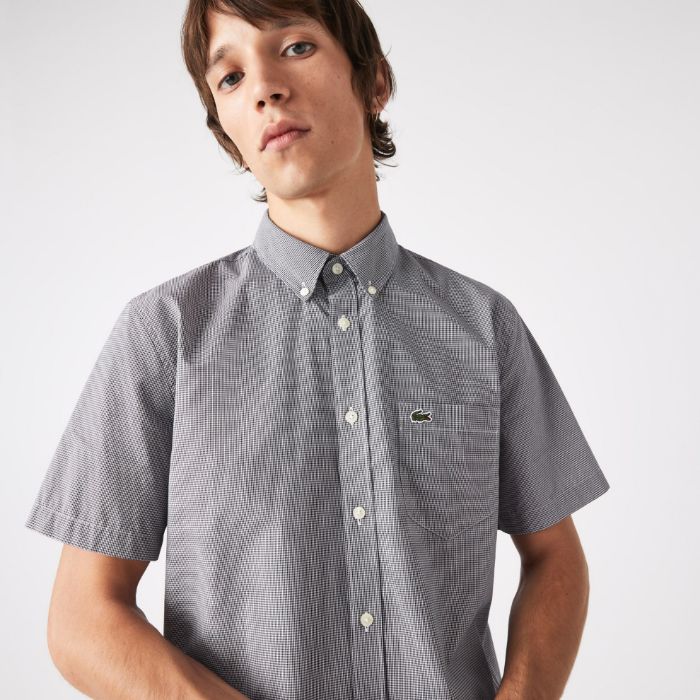 Εικόνα της Ανδρικό Gingham Καρό Πουκάμισο Regular Fit 