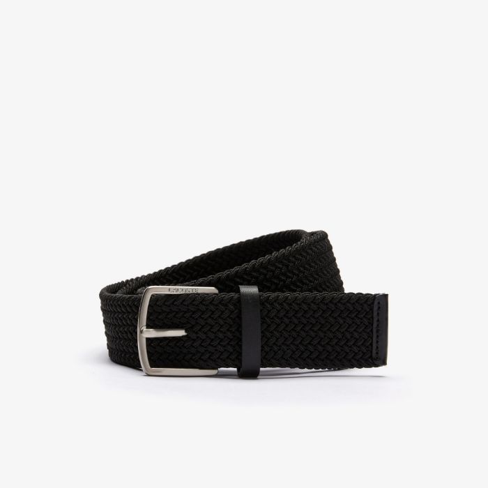 Εικόνα της Ανδρική Engraved Buckle Stretch Πλεκτή Ζώνη