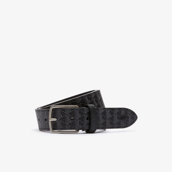 Εικόνα της Ανδρική Monogram Tongue Buckle Woven Ζώνη