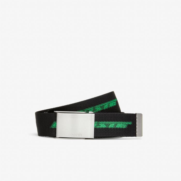 Εικόνα της Ανδρική Contrast Logo Print Ζώνη