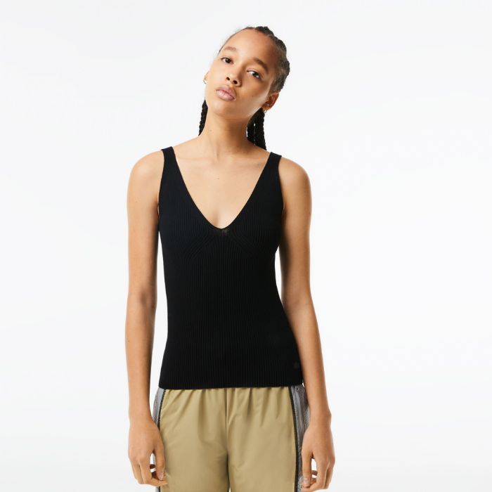 Εικόνα της Γυναικείο Ribbed Knit Tank Top χωρις Ραφές