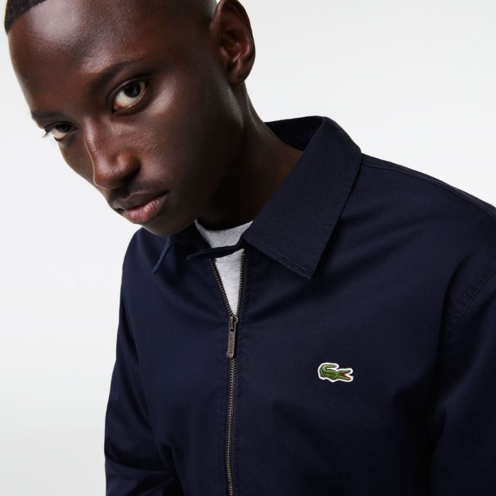 Εικόνα της Ανδρικό Organic Cotton Gabardine Kοντό Jacket με Φερμουάρ  