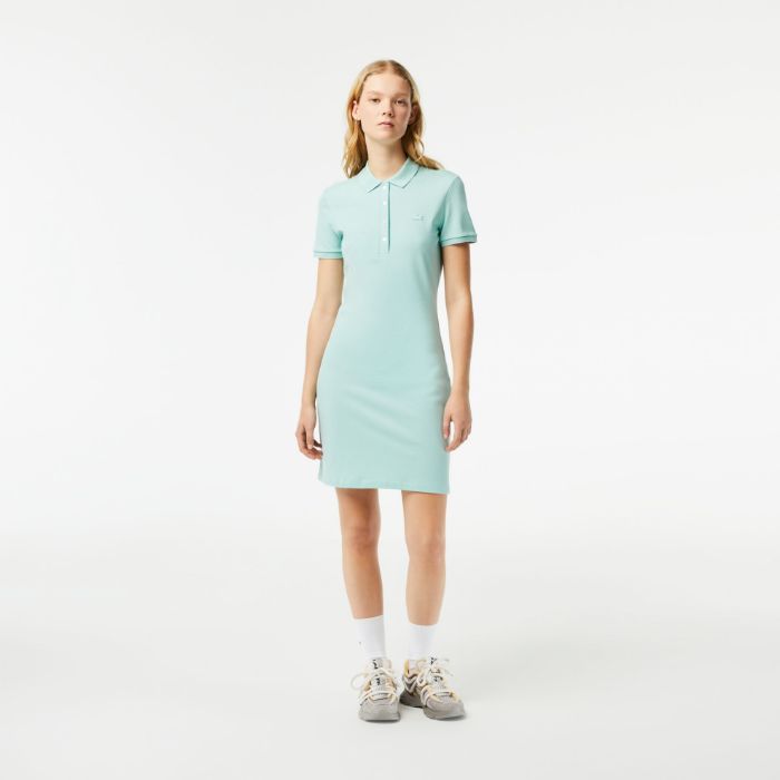 Εικόνα της Γυναικείο Stretch Cotton Piqué Polo Φόρεμα