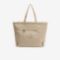 Unisex Contrast Branding Oversize Tote Τσάντα-3NU4194WE|LGL37