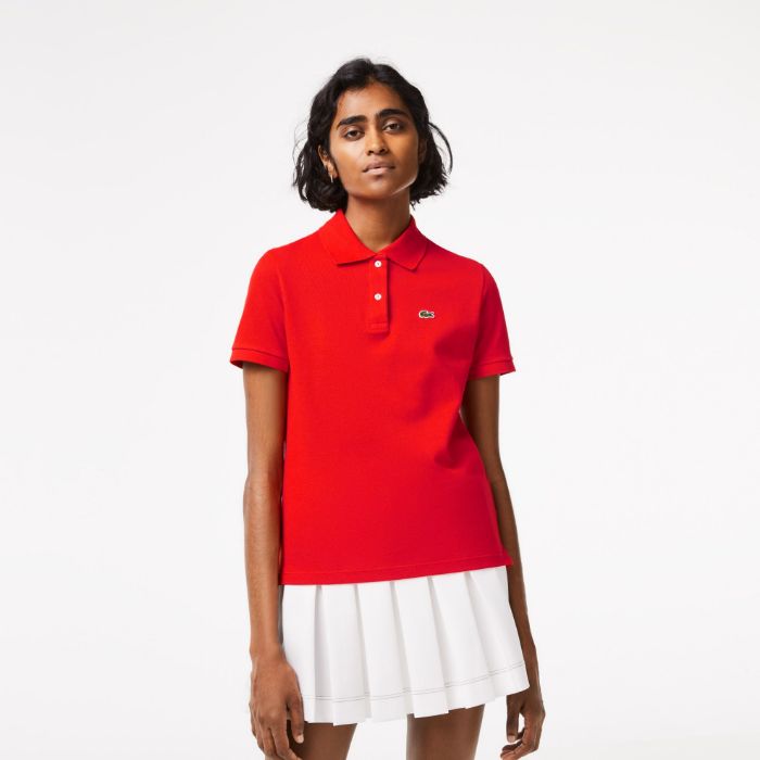 Εικόνα της Γυναικεία Petit Piqué Polo Μπλούζα Regular Fit