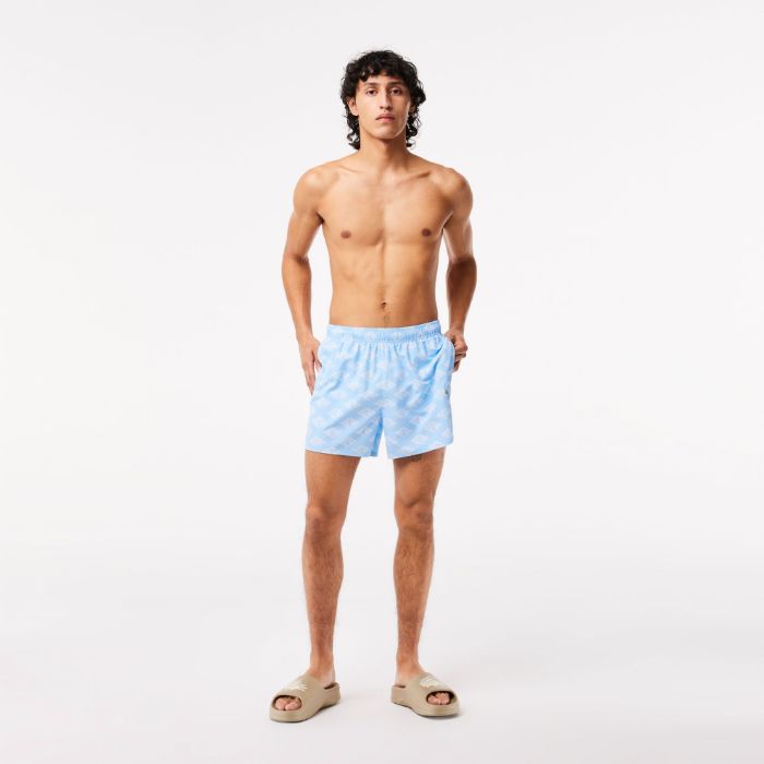 Εικόνα της Ανδρικό Two Tone Monogram Print Μαγιό
