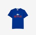 Παιδικό Lacoste x Netflix Print Βαμβακερό T-Shirt