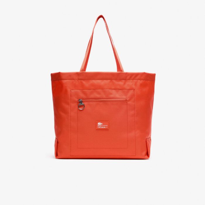 Εικόνα της Unisex Contrast Branding Oversize Tote Τσάντα