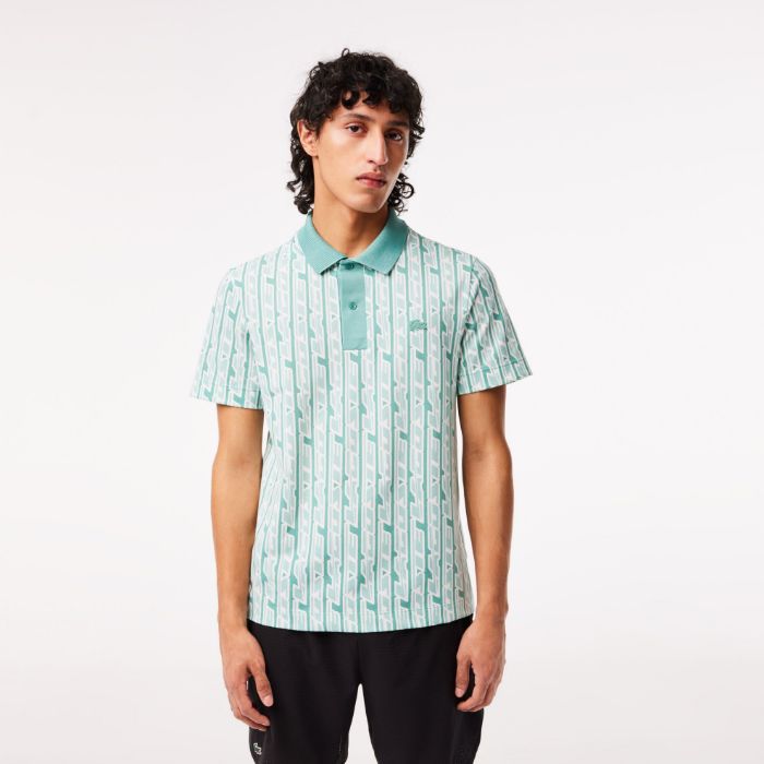 Εικόνα της Ανδρική Active Movement Polo Μπλούζα Two-Tone Printed