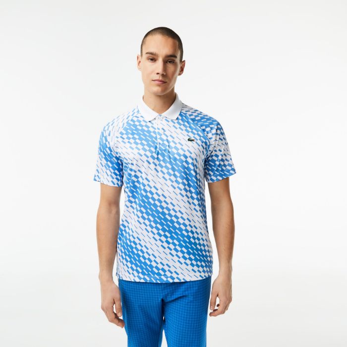 Εικόνα της Ανδρική Lacoste Tennis x Novak Djokovic Printed Polo Μπλούζα