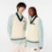 Εικόνα της Unisex Cable Knit Αμάνικο Πουλόβερ από Οργανικό Βαμβάκι