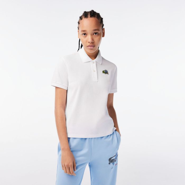 Εικόνα της Γυναικεία Lacoste x Netflix Crocodile Print Polo Μπλούζα