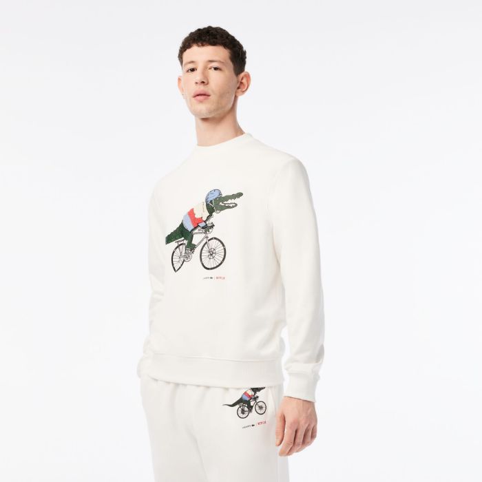 Εικόνα της Ανδρικό Lacoste x Netflix Fleece Print Φούτερ