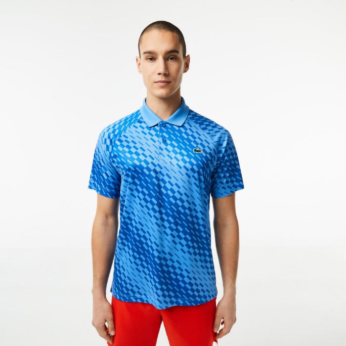 Εικόνα της Ανδρική Lacoste Tennis x Novak Djokovic Printed Polo Μπλούζα