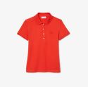 Γυναικεία Stretch Cotton Piqué Polo Μπλούζα Slim Fit
