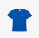 Παιδικό T-shirt από Βαμβακερό Jersey με Λαιμόκοψη