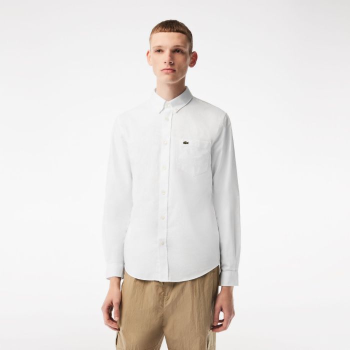 Εικόνα της Ανδρικό Buttoned Collar Oxford Βαμβακερό Πουκάμισο