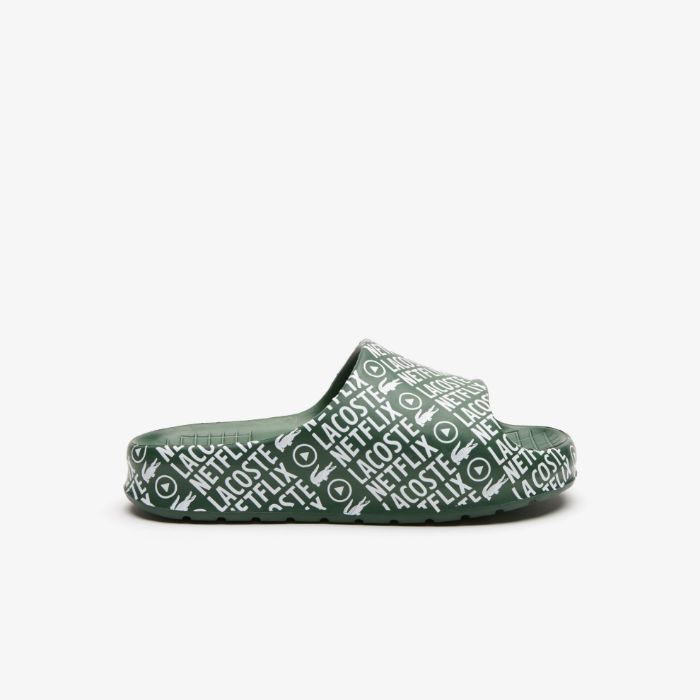 Εικόνα της Γυναικεία Lacoste x Netflix Serve Slide Textile Slides