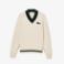 Εικόνα της Unisex V-Neck Cable Knit Πουλόβερ από Οργανικό Βαμβάκι