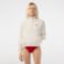 Εικόνα της Γυναικείο Oversize High Neck Fleece Φούτερ με Φερμουάρ