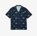 Ανδρικό Lacoste Golf Printed Κοντομάνικο Πουκάμισο