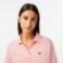 Εικόνα της Γυναικεία Flowy Piqué Polo Μπλούζα Loose Fit